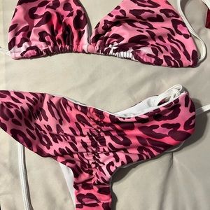 Pink Leopard Barefoot Bikini